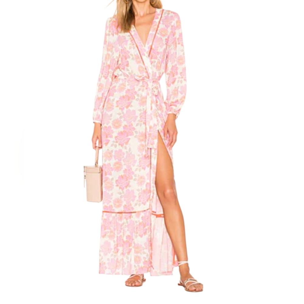 Revolve Paloma Blue Bowie Kimono Dress Size S